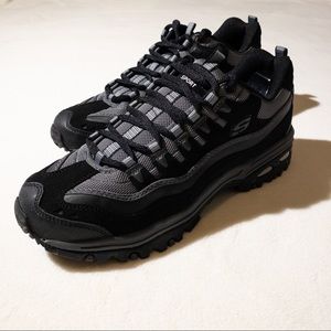 NEW Sketchers Sport Energy2 Cruise Control Sneakers Black Charcoal Mens Size 10